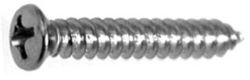 PHILLIPS OVAL HEAD TAP SCREW #8